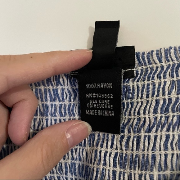 Torrid Blue and White Stripe Babydoll Cami - Picture 8 of 12